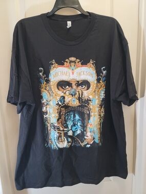 Michael Jackson "Dangerous" Black Graphic Short Sleeve Tee - 3XL - NWOT